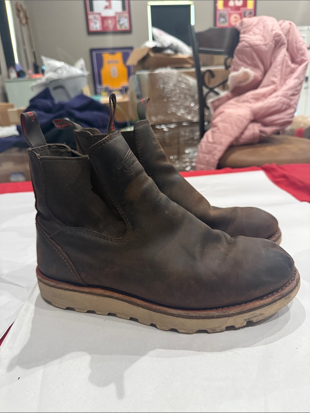 Red Wing Shoes Brown Leather Chukka Boots